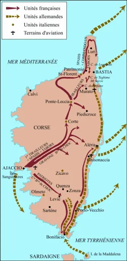 Carte de la Corse