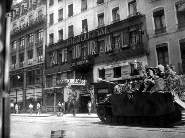 Libération de Lyon. Le départ des Allemands. 