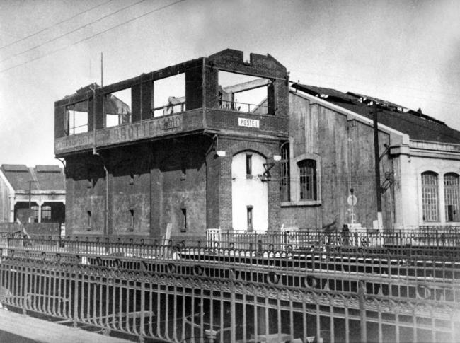 Libération de Lyon. Les derniers combats et les destructions. Destructions allemandes en gare des Brotteaux.