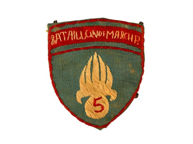 insigne Bataillon de marche du 5e régiment étranger d'infanterie